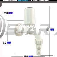 PTMT Nozzle Bib Cock -STANDARD | PTMT Taps | Small Nozzle Taps | Bathroom Taps | PTMT Series